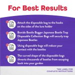 Japanese Beetle Bagger Bags product infographic