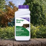 Stump-Out DIY Stump Removal Granules in use