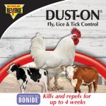 Revenge Dust On Fly & Lice Control Dust in use