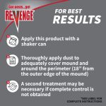 Revenge Fire Ant Killer product infographic
