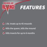 Revenge Fire Ant Killer product infographic