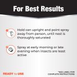 Revenge Wasp & Hornet Aerosol product infographic